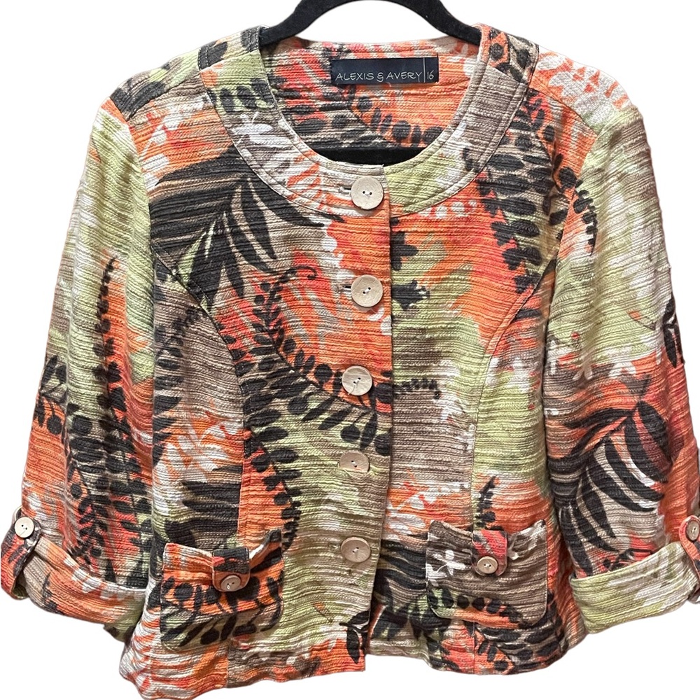 Alexis‎ & Avery Multicolor Button-Up Jacket